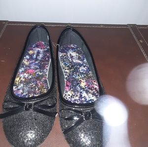 Black Sparkling Ballerina Flat